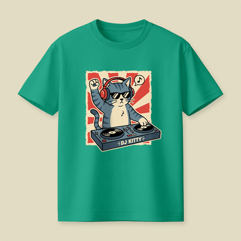 Music Cat Playful T-Shirt
