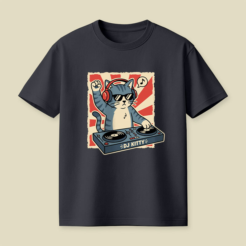 Music Cat Playful T-Shirt