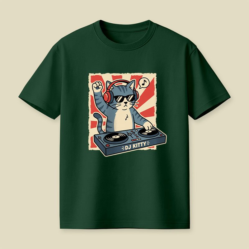 Music Cat Playful T-Shirt