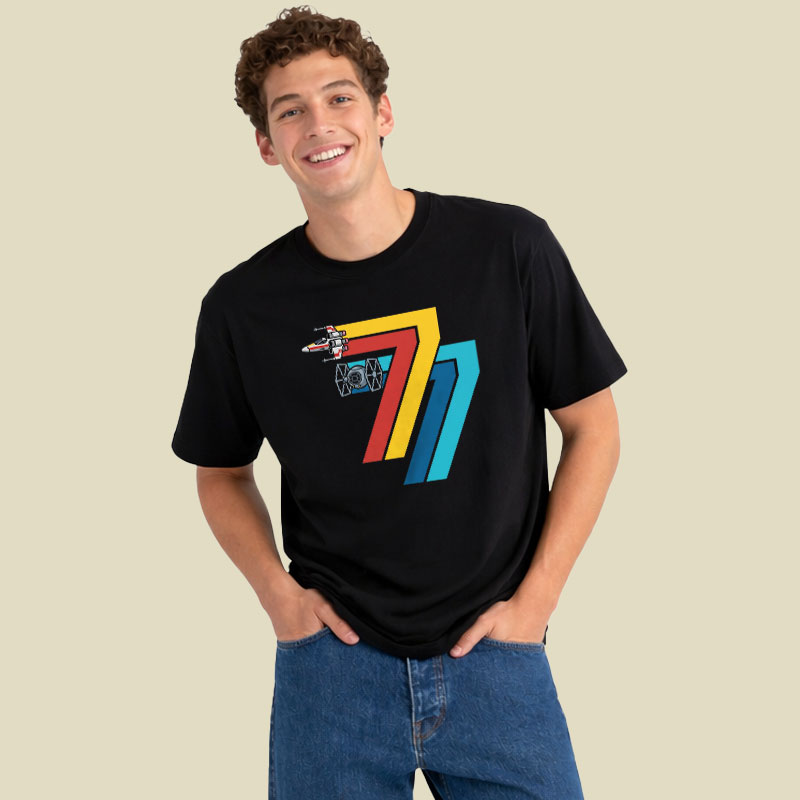 Retro Seventy Seven Playful T-Shirt