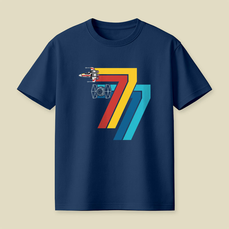Retro Seventy Seven Playful T-Shirt