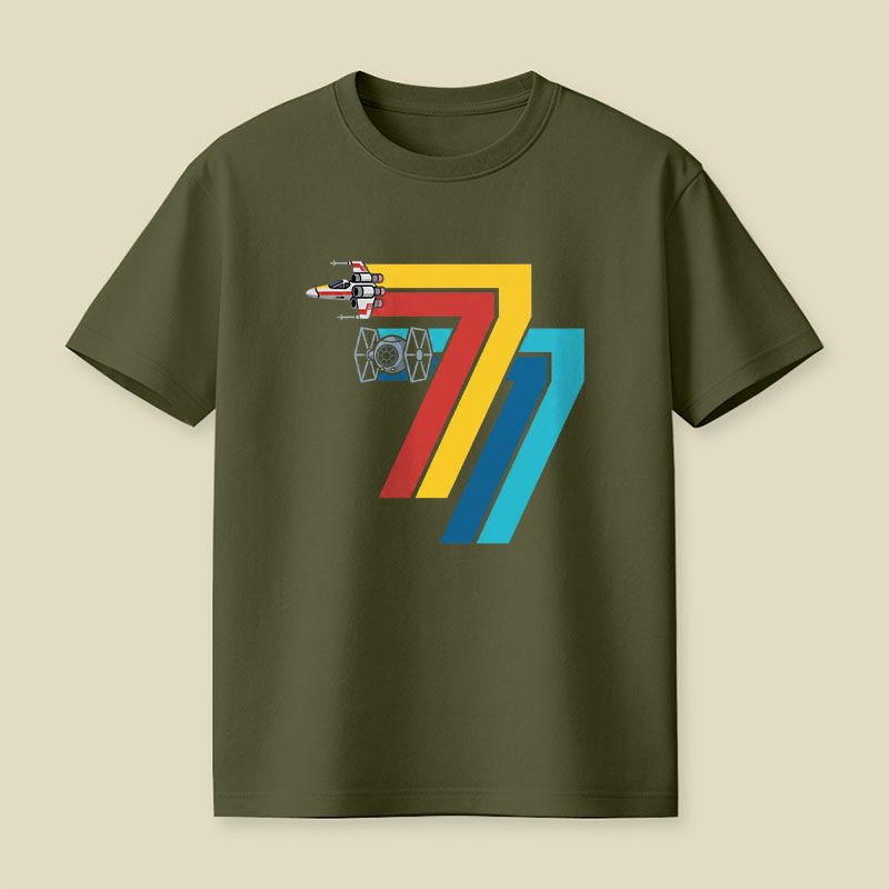 Retro Seventy Seven Playful T-Shirt