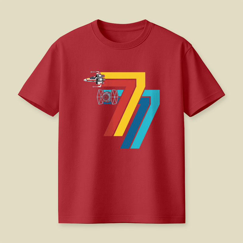Retro Seventy Seven Playful T-Shirt