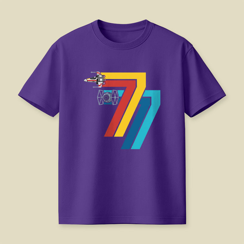 Retro Seventy Seven Playful T-Shirt