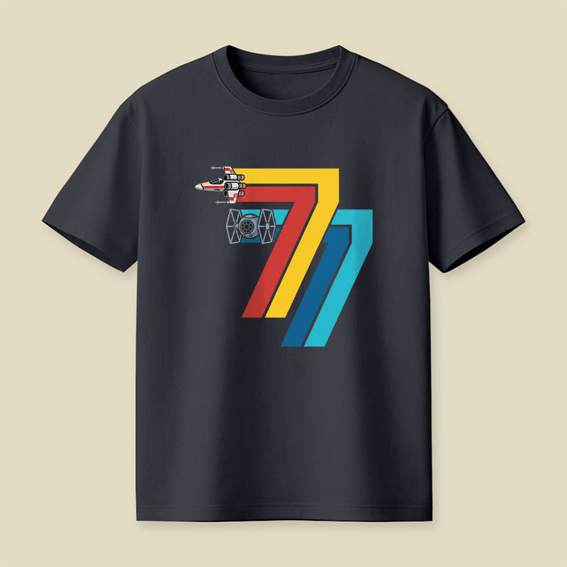 Retro Seventy Seven Playful T-Shirt