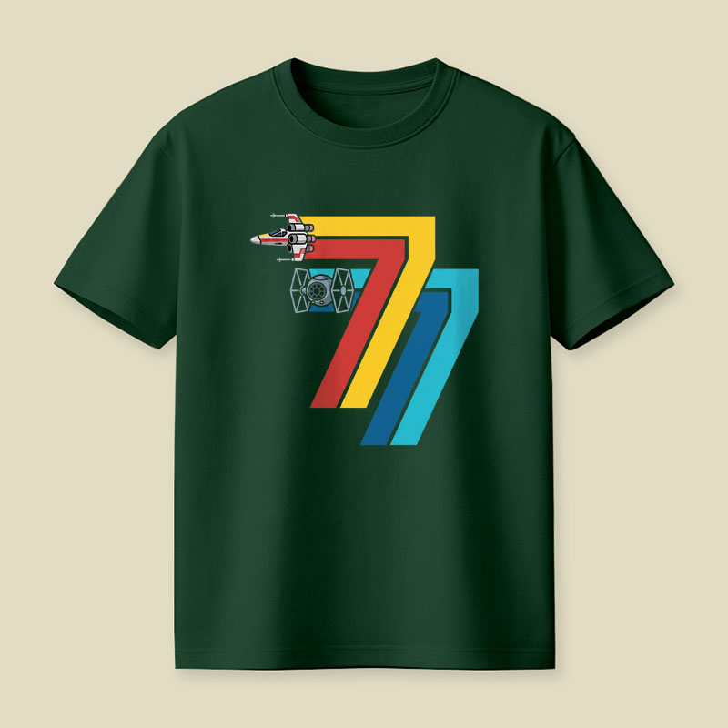 Retro Seventy Seven Playful T-Shirt