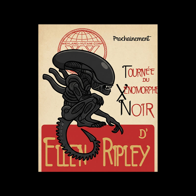 Tournée Du Xénomorphe Playful T-Shirt