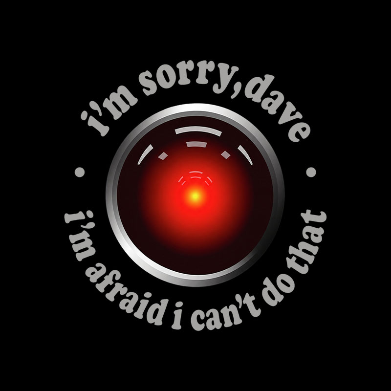 I'M SORRY DAVE Playful T-Shirt