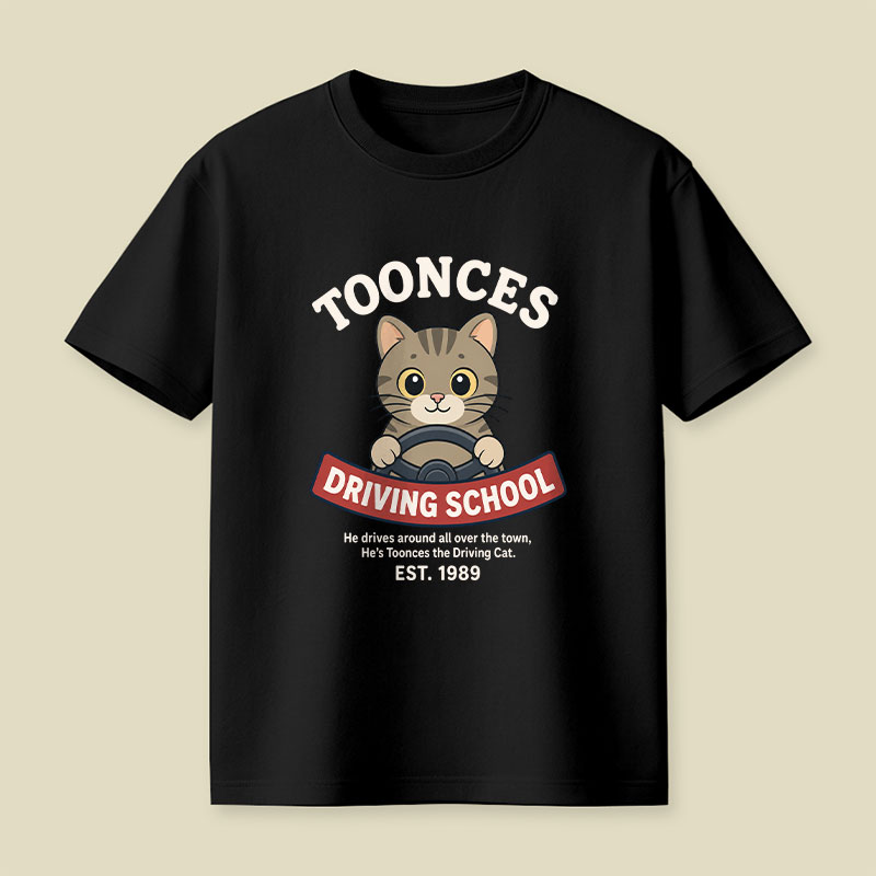 Toonces Driving School Playful T-Shirt
