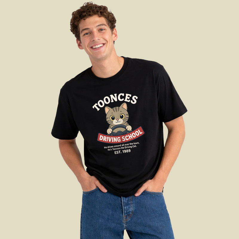 Toonces Driving School Playful T-Shirt