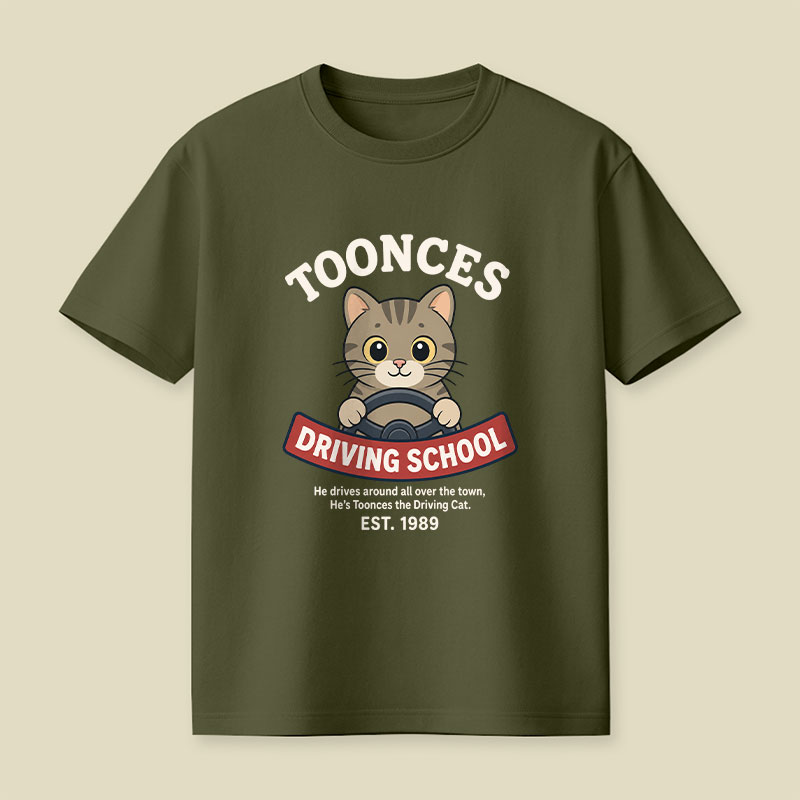 Toonces Driving School Playful T-Shirt