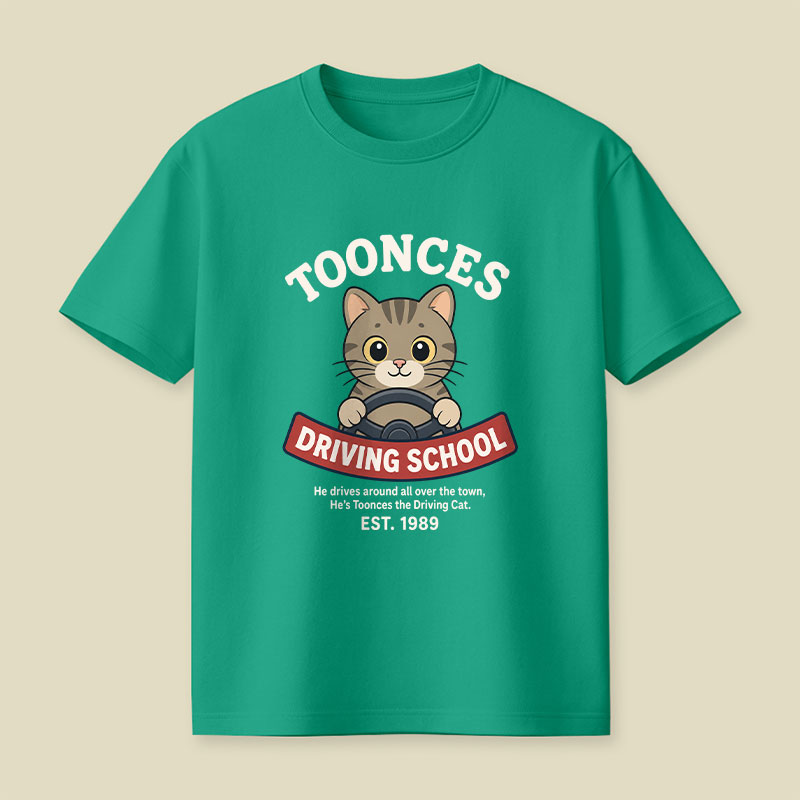 Toonces Driving School Playful T-Shirt