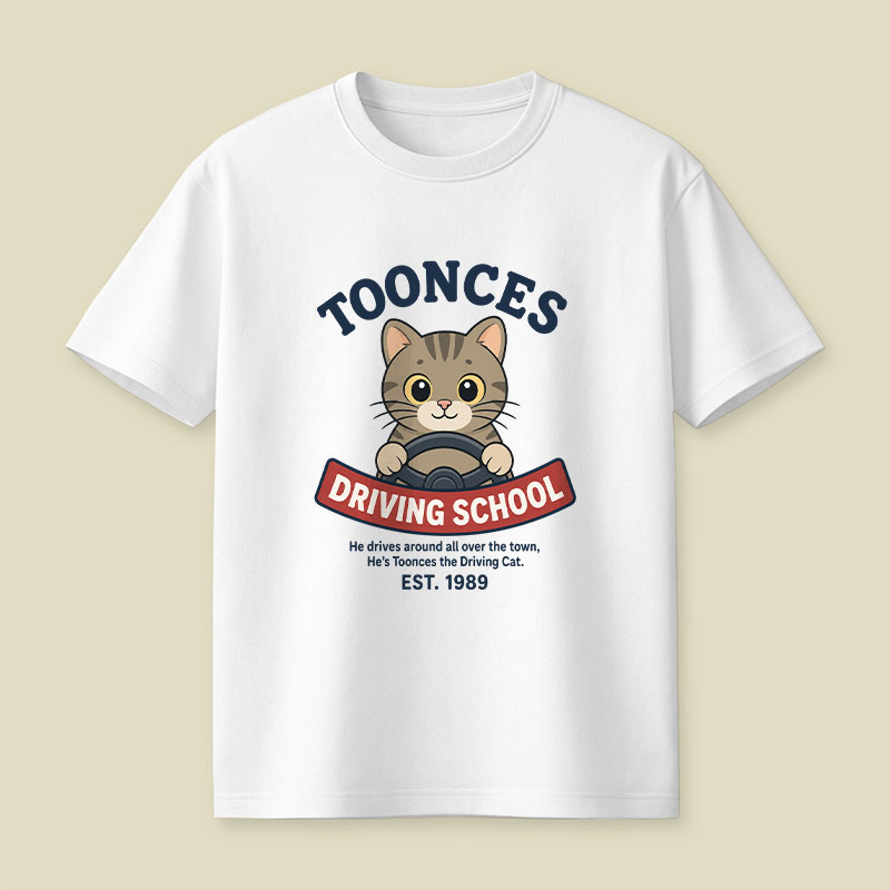 Toonces Driving School Playful T-Shirt