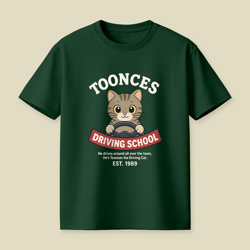 Toonces Driving School Playful T-Shirt