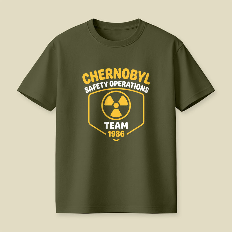 Chernobyl Safety Operations Team Science Playful T-Shirt