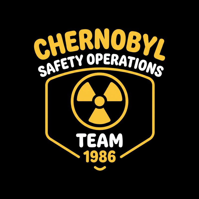Chernobyl Safety Operations Team Science Playful T-Shirt