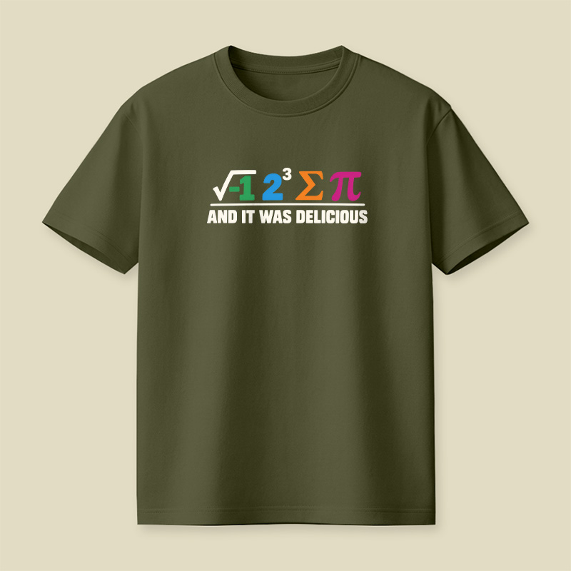 Pi Delicious Math Food Pun Playful T-Shirt
