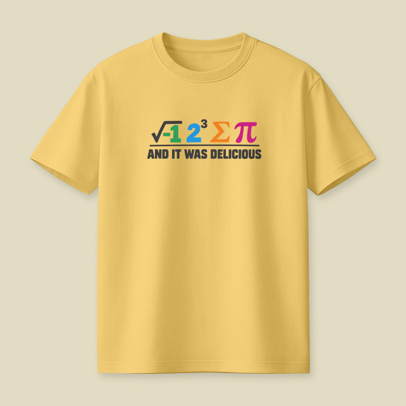 Pi Delicious Math Food Pun Playful T-Shirt