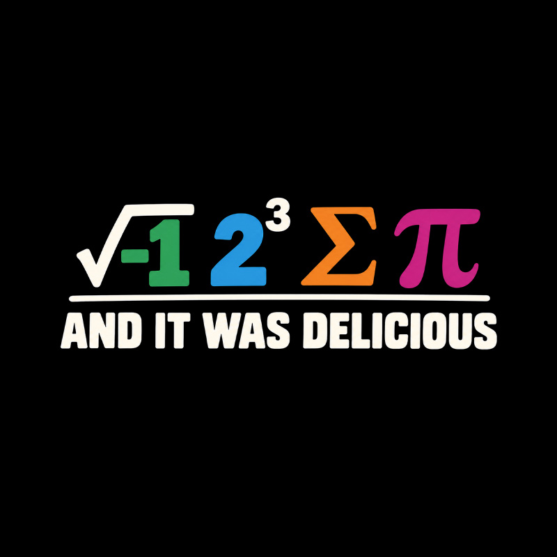 Pi Delicious Math Food Pun Playful T-Shirt