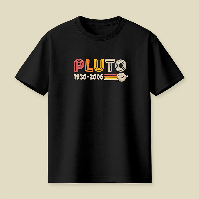 Pluto Retro Memorial Space Playful T-Shirt