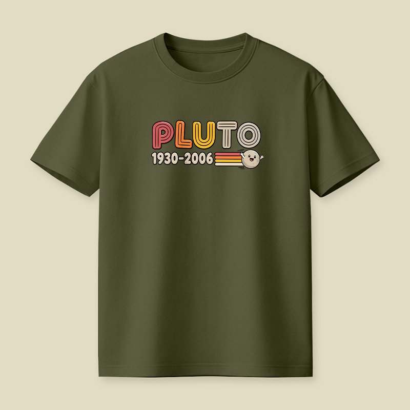 Pluto Retro Memorial Space Playful T-Shirt