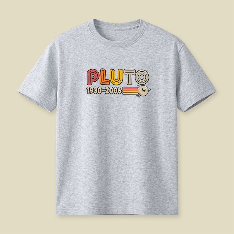 Pluto Retro Memorial Space Playful T-Shirt