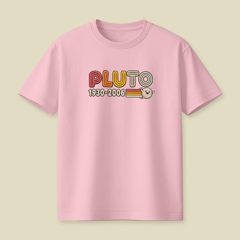 Pluto Retro Memorial Space Playful T-Shirt