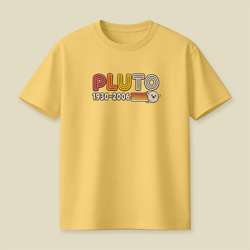 Pluto Retro Memorial Space Playful T-Shirt