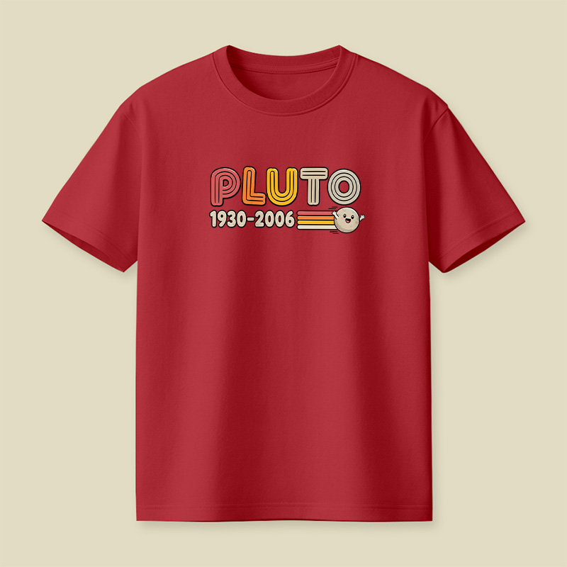 Pluto Retro Memorial Space Playful T-Shirt