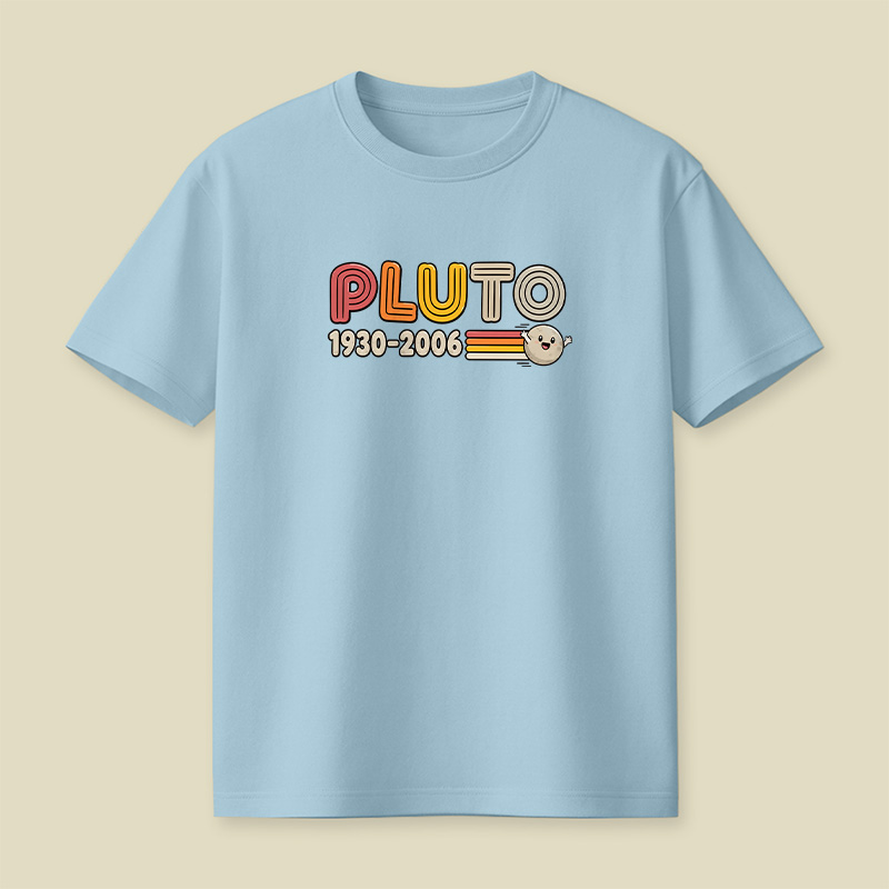 Pluto Retro Memorial Space Playful T-Shirt
