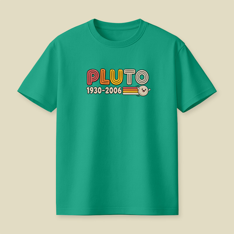 Pluto Retro Memorial Space Playful T-Shirt