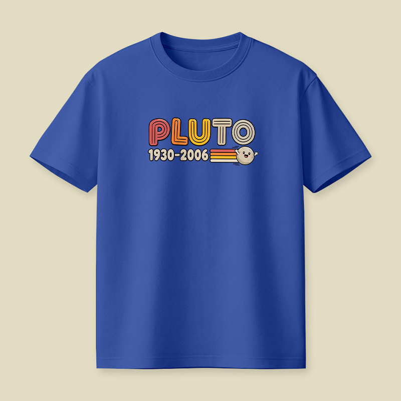 Pluto Retro Memorial Space Playful T-Shirt
