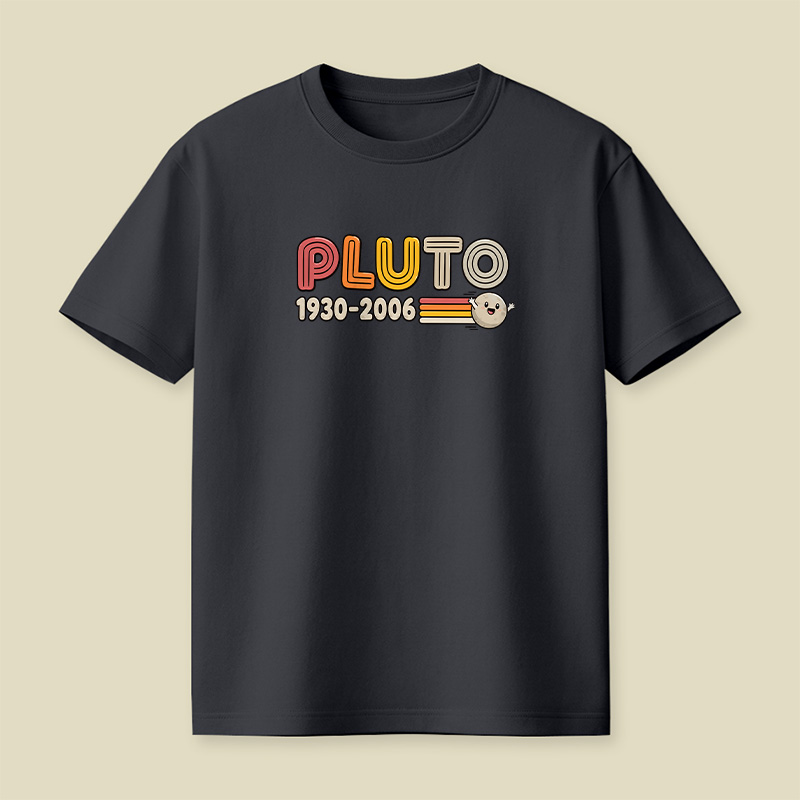 Pluto Retro Memorial Space Playful T-Shirt