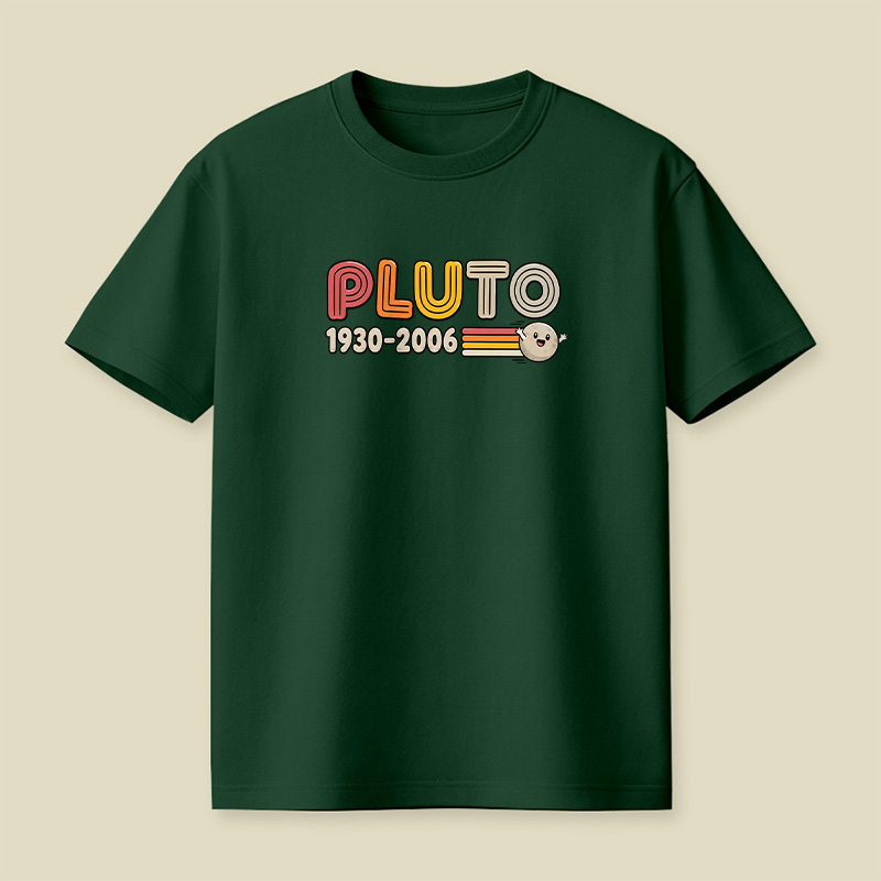 Pluto Retro Memorial Space Playful T-Shirt