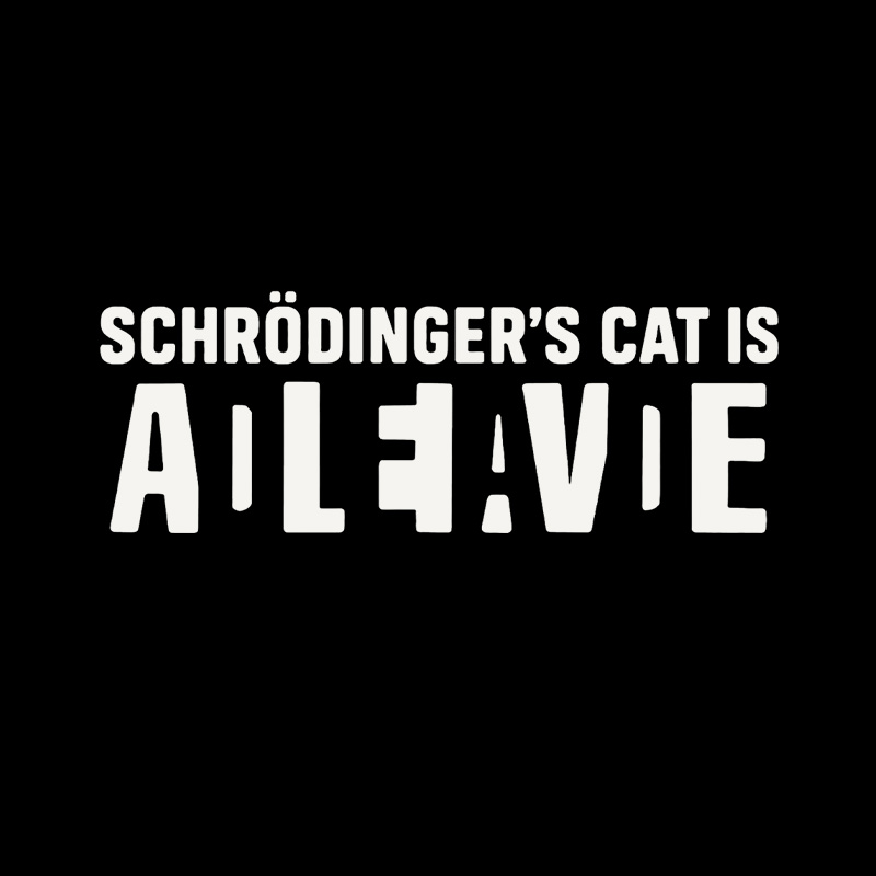 Schrödinger’s Cat All Live Quantum Physics Pun Playful T-Shirt