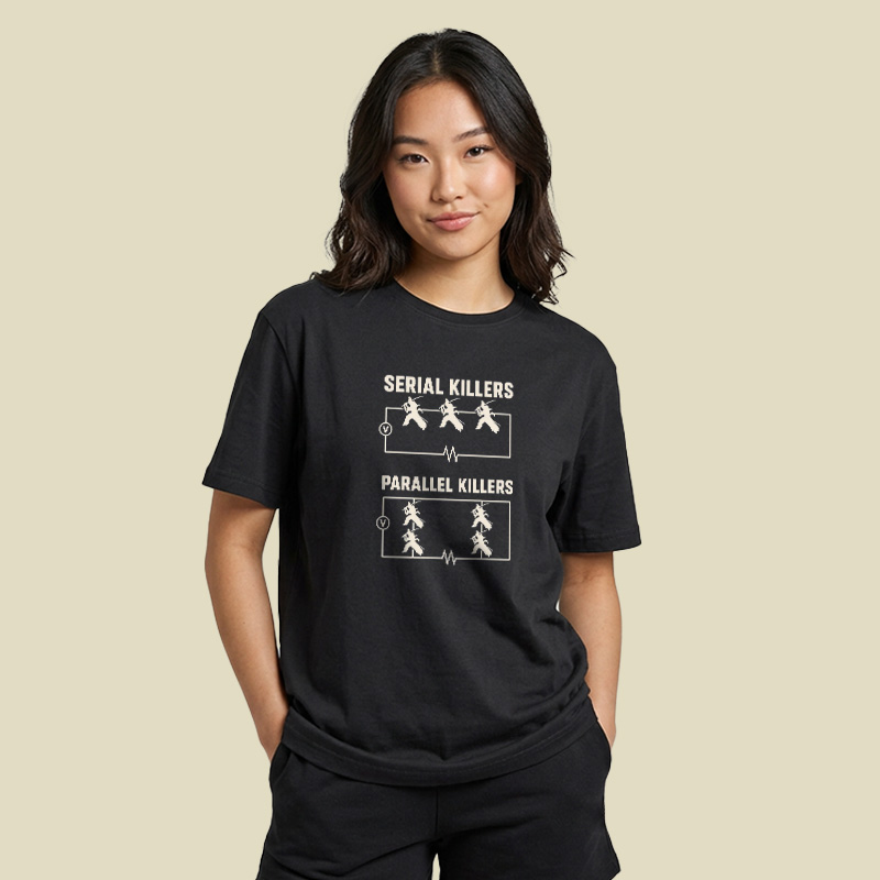 Serial Parallel Killers Circuit Samurai Playful T-Shirt