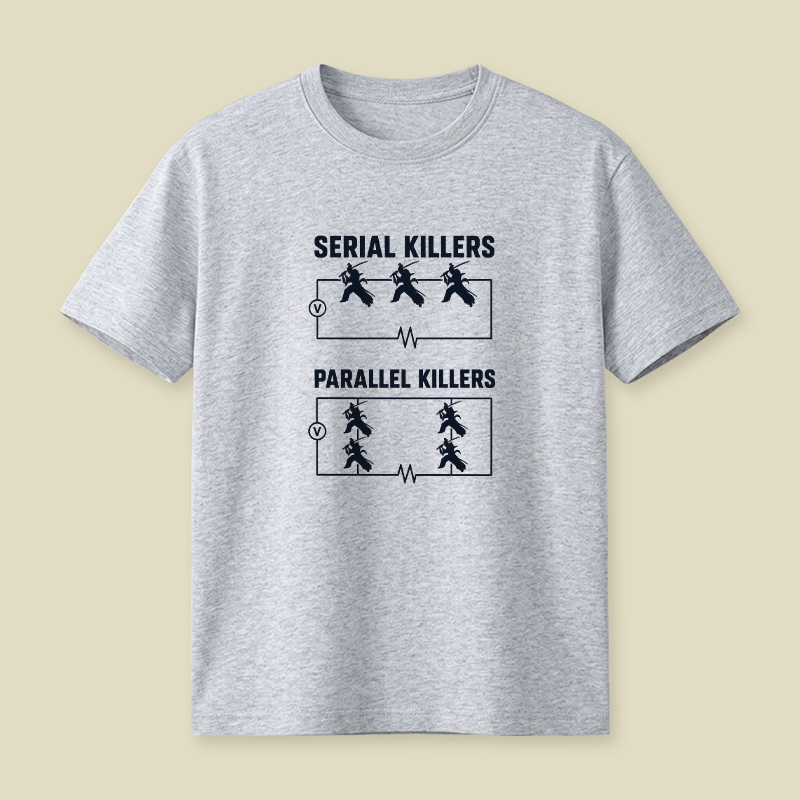 Serial Parallel Killers Circuit Samurai Playful T-Shirt