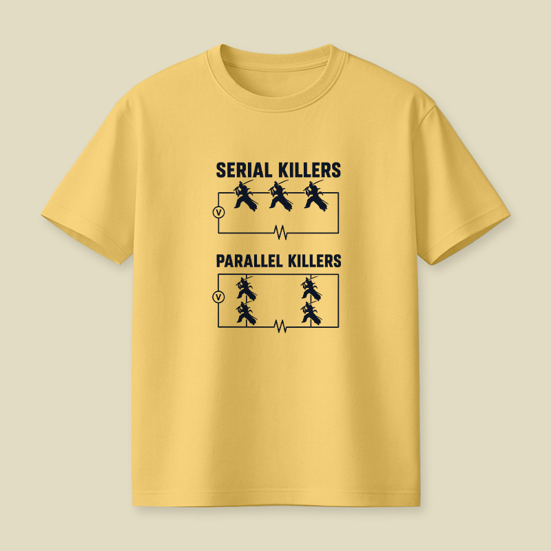 Serial Parallel Killers Circuit Samurai Playful T-Shirt