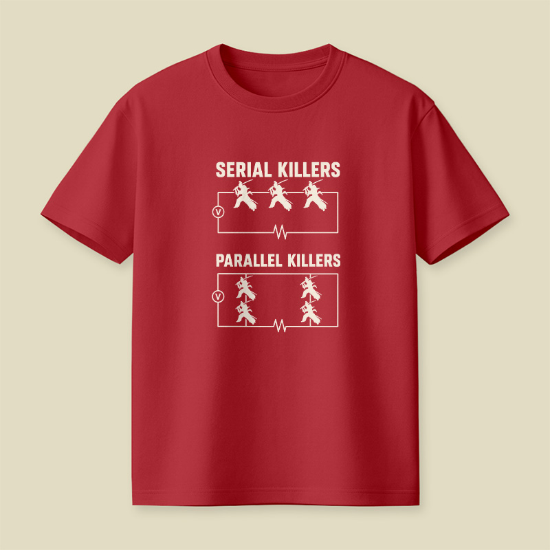 Serial Parallel Killers Circuit Samurai Playful T-Shirt