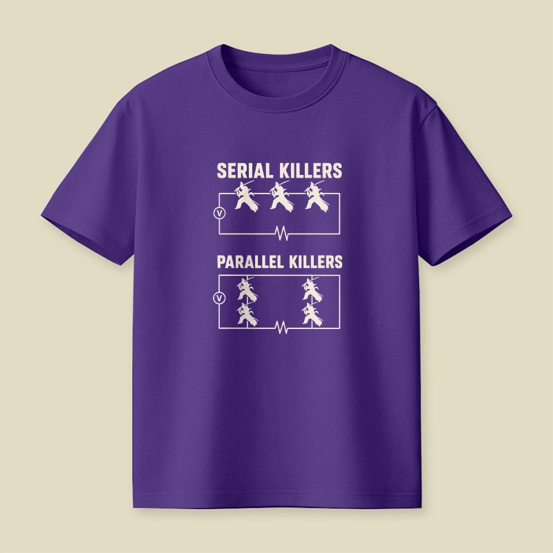 Serial Parallel Killers Circuit Samurai Playful T-Shirt
