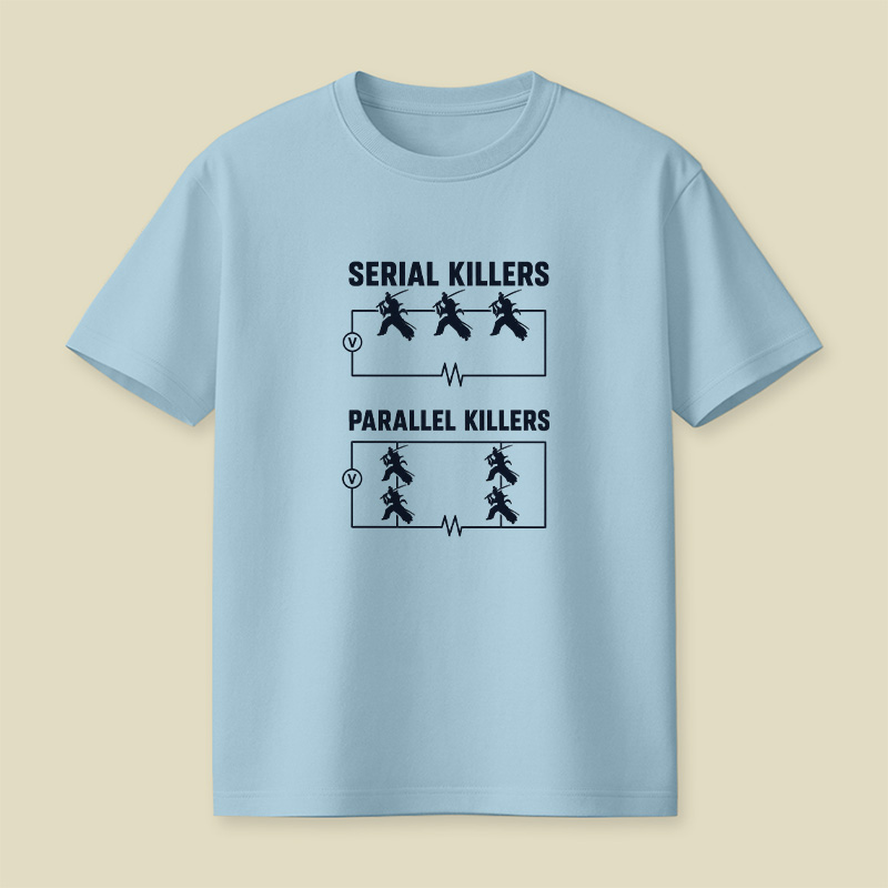 Serial Parallel Killers Circuit Samurai Playful T-Shirt