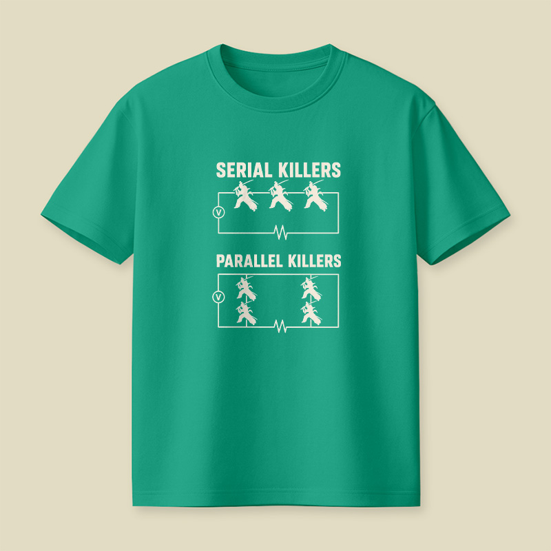 Serial Parallel Killers Circuit Samurai Playful T-Shirt
