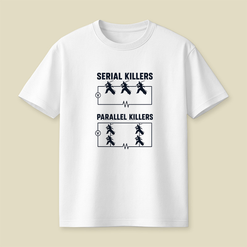 Serial Parallel Killers Circuit Samurai Playful T-Shirt