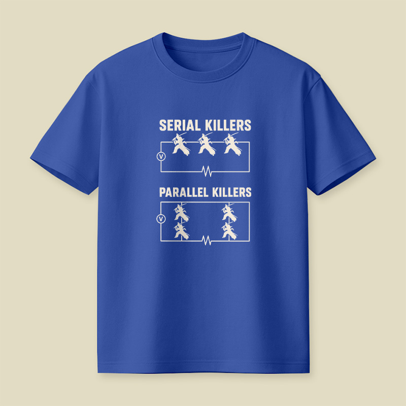 Serial Parallel Killers Circuit Samurai Playful T-Shirt