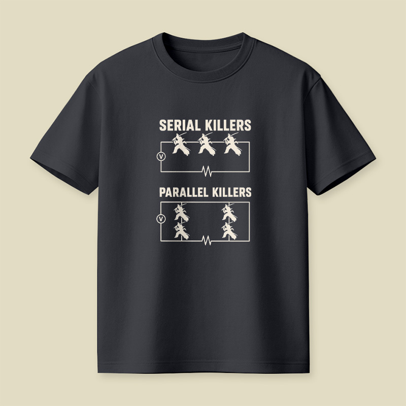 Serial Parallel Killers Circuit Samurai Playful T-Shirt