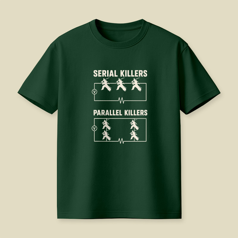 Serial Parallel Killers Circuit Samurai Playful T-Shirt