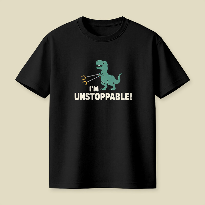 T-Rex Grabber Unstoppable Dinosaur Pun Playful T-Shirt