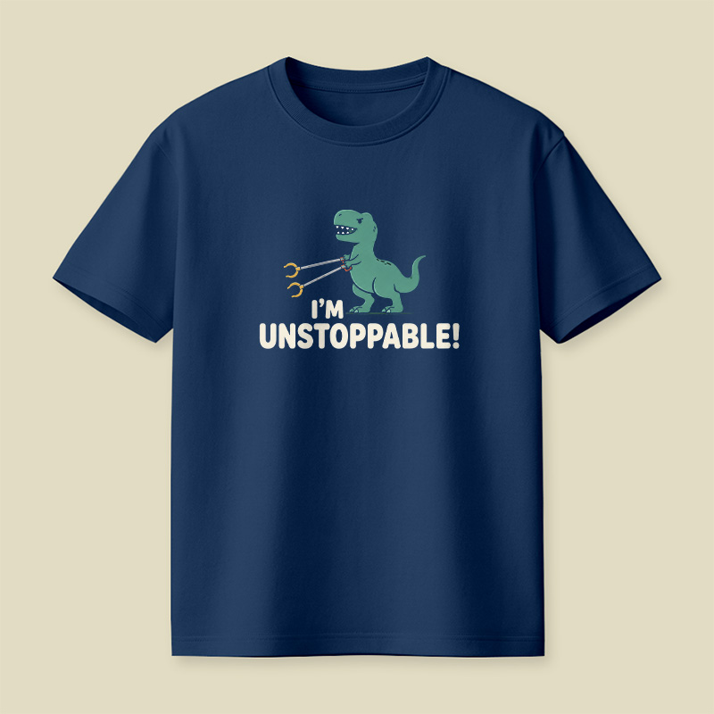 T-Rex Grabber Unstoppable Dinosaur Pun Playful T-Shirt