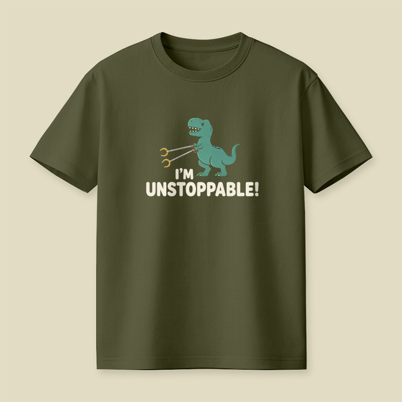 T-Rex Grabber Unstoppable Dinosaur Pun Playful T-Shirt