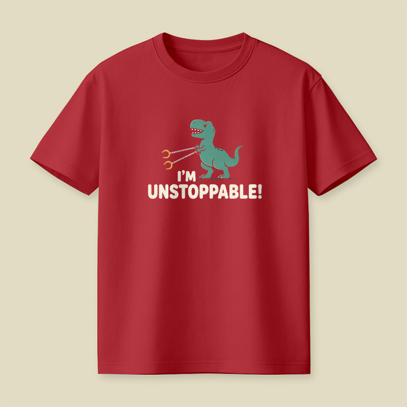 T-Rex Grabber Unstoppable Dinosaur Pun Playful T-Shirt